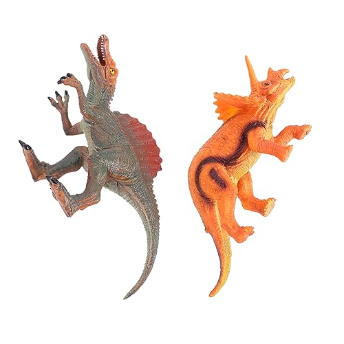 CHICAMPERA 2Stücke Gummi Dinosaurier Realistische Tiermodelle Kreative Dekoration Für Dinosaurier Figuren Entenschnabel Dinosaurier Triceratops CHICAMPERA 2Stücke Gummi Dinosaurier Realistische Tiermodelle Kreative Dekoration Für Dinosaurier Figuren Entenschnabel Dinosaurier Triceratops von CHICAMPERA