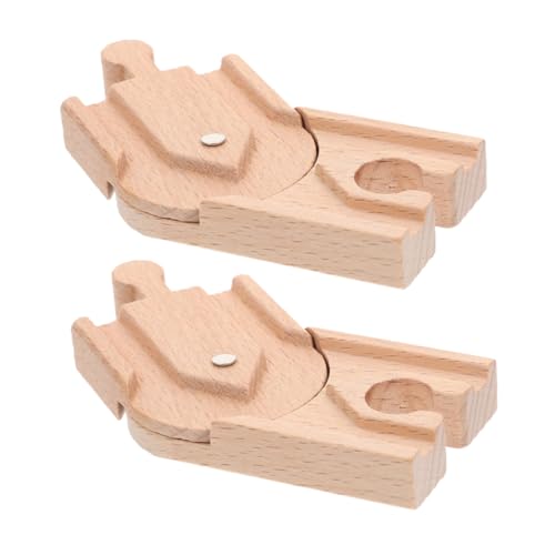 CHICAMPERA 2Stücke Holz Eisenbahngleis Für DIY Bahngleise Mit Umsteigeblöcken Für Kreatives Für Jungen Und Jahren CHICAMPERA 2Stücke Holz Eisenbahngleis Für DIY Bahngleise Mit Umsteigeblöcken Für Kreatives Für Jungen Und Jahren von CHICAMPERA