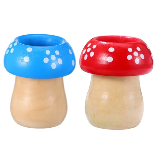 CHICAMPERA 2Stücke Lustige Pilzform Pädagogisches für Partys Geburtstage und Kreative Spielmomente Robustes Holzmaterial Leuchtende Farben CHICAMPERA 2Stücke Lustige Pilzform Pädagogisches für Partys Geburtstage und Kreative Spielmomente Robustes Holzmaterial Leuchtende Farben von CHICAMPERA