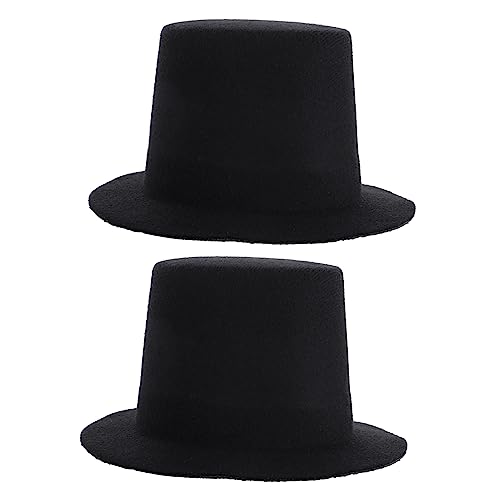CHICAMPERA 2Stücke Mini Puppenhut DIY Hut Zubehör für Puppen für Bastelprojekte und Puppen Outfits Vielseitig Einsetzbar Langlebig und Leicht von CHICAMPERA