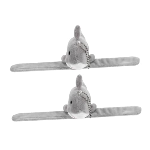 CHICAMPERA 2Stücke Plüsch Schnapparmband Cartoon Design Kuschelige Slap Armbänder für Hugger Armbänder Spielzeuge für Partys und von CHICAMPERA