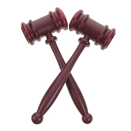 CHICAMPERA 2stücke Richterhammer Kostüm Accessoire Gerichtsspielzeug Für Rollenspiel Und Auktionen Leicht Und Tragbar Für Jurastudenten Und Kostümpartys von CHICAMPERA