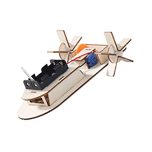 CHICAMPERA 2Stücke Teiliges DIY Holzboot Modellspielzeug Handgemachtes Experimentierset für Kreative Lernaktivitäten Pädagogisches Wasserspielzeug Fantasie und Intellektuellen von CHICAMPERA