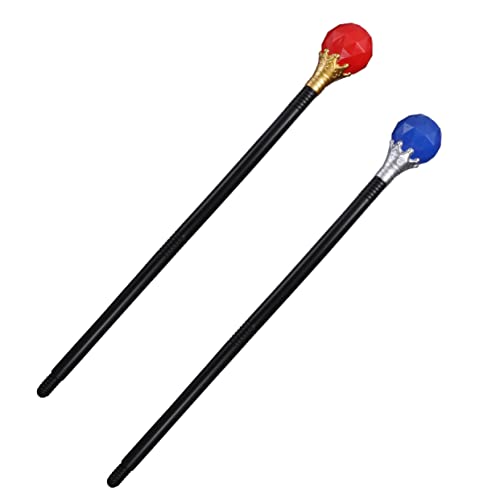 CHICAMPERA 2Stücke Teiliges Halloween mit Edelsteinzeptern für Kostümpartys und Bühnenauftritte Elegante und Langlebige Accessoires aus Hochwertigem von CHICAMPERA