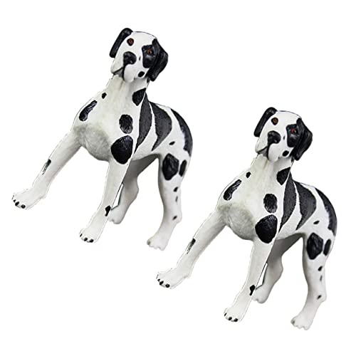CHICAMPERA 2 Stück Gefleckte Hundefiguren für Kinder Hundemodelle aus Kunststoff Stabil für Schreibtisch und Miniaturgärten Hundedekoration für Drinnen und Draußen CHICAMPERA 2 Stück Gefleckte Hundefiguren für Kinder Hundemodelle aus Kunststoff Stabil für Schreibtisch und Miniaturgärten Hundedekoration für Drinnen und Draußen von CHICAMPERA