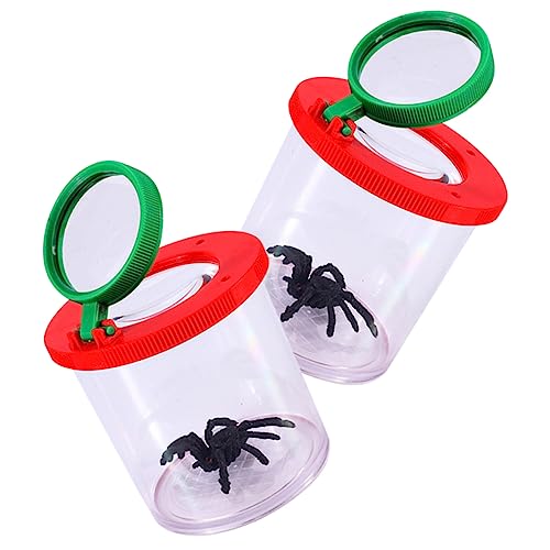CHICAMPERA 2Stücke Transparente Insektenbeobachtungsboxen mit Vergrößerungsglas für Erkundung von Insekten und Verbesserung Kognitiver Fähigkeiten von CHICAMPERA
