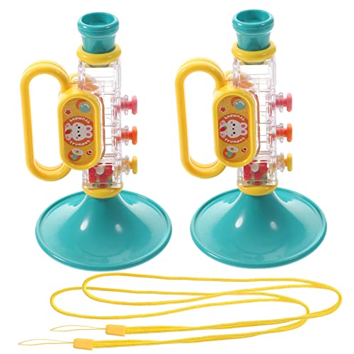 CHICAMPERA 2Stücke Trompete Realistische Trompete Musikspielzeug für Kleinkinder Lernspielzeug für Jungen und Sicheres und Langlebiges Kunststoffmaterialblau CHICAMPERA 2Stücke Trompete Realistische Trompete Musikspielzeug für Kleinkinder Lernspielzeug für Jungen und Sicheres und Langlebiges Kunststoffmaterialblau von CHICAMPERA