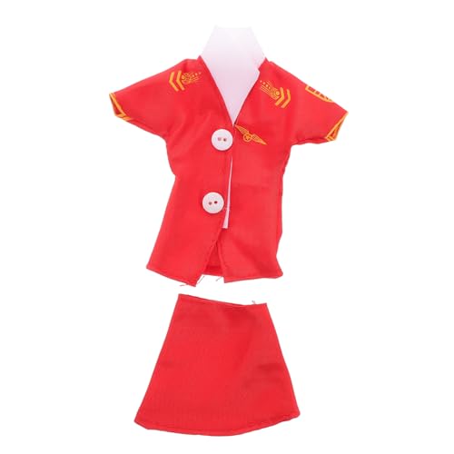 CHICAMPERA 2pcs 30 cm Puppenkleidung Set Girls Doll Flugbegleiter Kostüm Uniform Und Rock Puppe Dress up Puppenzubehör Für Kinder Spielen Puppen -Outfits CHICAMPERA 2pcs 30 cm Puppenkleidung Set Girls Doll Flugbegleiter Kostüm Uniform Und Rock Puppe Dress up Puppenzubehör Für Kinder Spielen Puppen -Outfits von CHICAMPERA