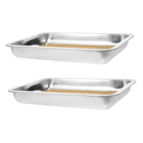 CHICAMPERA 2pcs Edelstahl -dissektionsschale Mit Wachsbeschichtung A4 Bildungssezierpfanne Für Biologie Anatomie Science Labs Schülerschüler Schulen CHICAMPERA 2pcs Edelstahl -dissektionsschale Mit Wachsbeschichtung A4 Bildungssezierpfanne Für Biologie Anatomie Science Labs Schülerschüler Schulen von CHICAMPERA