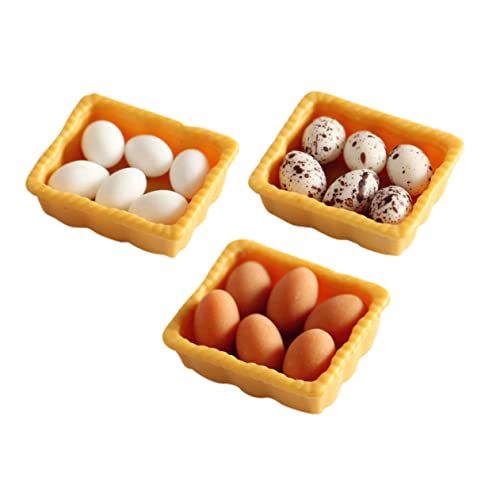 CHICAMPERA 3 Sätze Box -eiermodell Miniatureier Klein Puppenhaus Puppenstuben-Eier Kit Für Simulierte Eierkartons Miniaturspielzeug Mini-modelleier Mini-Eier-Ornamente Ei-Modell Harz CHICAMPERA 3 Sätze Box -eiermodell Miniatureier Klein Puppenhaus Puppenstuben-Eier Kit Für Simulierte Eierkartons Miniaturspielzeug Mini-modelleier Mini-Eier-Ornamente Ei-Modell Harz von CHICAMPERA
