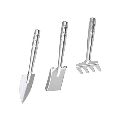 CHICAMPERA 3 Stück 1 Set Edelstahl Schaufel Rechen Gartenpflanzwerkzeuge Gartenhandschaufel Praktische Schaufel Nützliche Spitzschaufel Sandstrandspielzeug Pflanzengartengeräte CHICAMPERA 3 Stück 1 Set Edelstahl Schaufel Rechen Gartenpflanzwerkzeuge Gartenhandschaufel Praktische Schaufel Nützliche Spitzschaufel Sandstrandspielzeug Pflanzengartengeräte von CHICAMPERA