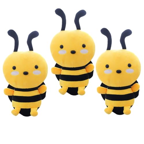 CHICAMPERA 3 Stück Bienenkissenspielzeug Biene Plüsch für Plüschtier realistisch Spielzeugkissen ausgestopfte Biene Kuscheltier Bienendekoration PP Baumwolle CHICAMPERA 3 Stück Bienenkissenspielzeug Biene Plüsch für Plüschtier realistisch Spielzeugkissen ausgestopfte Biene Kuscheltier Bienendekoration PP Baumwolle von CHICAMPERA