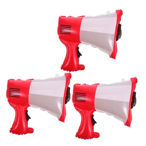 CHICAMPERA 3 Stück Bullhorn Luftballons Feuerwehr Themenparty Deko für Erwachsene Geburtstags und Shower Dekorationen von CHICAMPERA