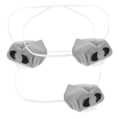 CHICAMPERA 3 Stück Eselnase Tierkostüm für Mädchen gefüllter Eselplüschspielzeug Halloween-Cosplay-Zubehör Mini-Dekoration Kostümzubehör Esel-Zubehör Stoff Grey CHICAMPERA 3 Stück Eselnase Tierkostüm für Mädchen gefüllter Eselplüschspielzeug Halloween-Cosplay-Zubehör Mini-Dekoration Kostümzubehör Esel-Zubehör Stoff Grey von CHICAMPERA