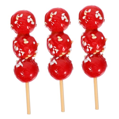 CHICAMPERA 3 Stück Kandiertes Haws-Modell Puppenhauszubehör simulierte kandierte Haws winzige Nachahmung kandierter Kornblumen winzige kandierte Kerne Fotografie-Requisiten PVC rot CHICAMPERA 3 Stück Kandiertes Haws-Modell Puppenhauszubehör simulierte kandierte Haws winzige Nachahmung kandierter Kornblumen winzige kandierte Kerne Fotografie-Requisiten PVC rot von CHICAMPERA