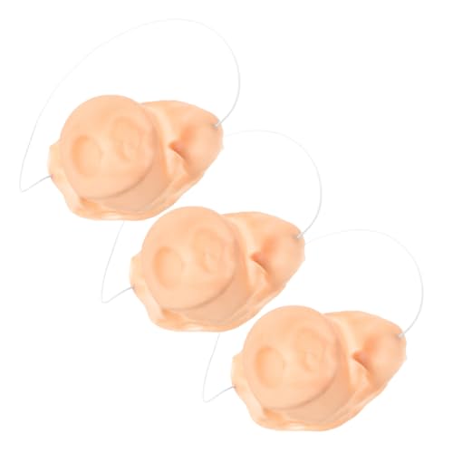CHICAMPERA 3 Stück Schweinenase Dekorative Schweinestütze Cosplay Schwein Prop Schweine-Cosplay-zubehör Nasenschmuck Stützschweinnase Schweinsnase Falsche Nase Beige Emulsion CHICAMPERA 3 Stück Schweinenase Dekorative Schweinestütze Cosplay Schwein Prop Schweine-Cosplay-zubehör Nasenschmuck Stützschweinnase Schweinsnase Falsche Nase Beige Emulsion von CHICAMPERA