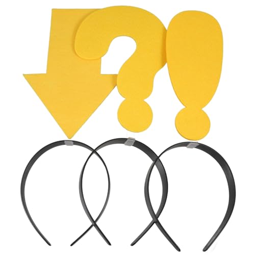 CHICAMPERA 3 Stück Teiliges Lustiges Stirnband für Partys Leichtes Haarschmuck für Fotokabinen und Bühnenauftritte Wiederverwendbar und Bequem von CHICAMPERA