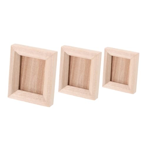 CHICAMPERA 3 Stück Teiliges Miniatur Bilderrahmen für Puppenhäuser Kreative DIY Fotorahmen für Miniaturen für Wohnzimmer und Schlafzimmer Deko CHICAMPERA 3 Stück Teiliges Miniatur Bilderrahmen für Puppenhäuser Kreative DIY Fotorahmen für Miniaturen für Wohnzimmer und Schlafzimmer Deko von CHICAMPERA