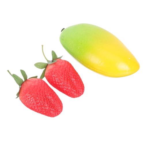 CHICAMPERA 3 Stück Teiliges Musikinstrument für Kleinkinder Frühe Spielzeuge mit Fruchtdesign Musikfähigkeiten und Hand Koordination Mango Erdbeeren von CHICAMPERA