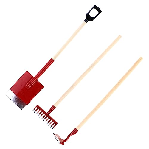 CHICAMPERA 3 Stück Zubehör Für Puppenhäuser Mini-gartenhandwerkzeuge Garten -mini -Werkzeuge Miniatur-puppenhaus-gartengeräte Miniaturmodellwerkzeuge Mini-gartengeräte Mini -rechen Holz Rot CHICAMPERA 3 Stück Zubehör Für Puppenhäuser Mini-gartenhandwerkzeuge Garten -mini -Werkzeuge Miniatur-puppenhaus-gartengeräte Miniaturmodellwerkzeuge Mini-gartengeräte Mini -rechen Holz Rot von CHICAMPERA