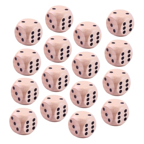 CHICAMPERA 30 Stück Holzpunktwürfel Sechseckige Spielwürfel aus Massivem Holz für Brettspiele Familienunterhaltung und DIY Partys für Zuhause Freien CHICAMPERA 30 Stück Holzpunktwürfel Sechseckige Spielwürfel aus Massivem Holz für Brettspiele Familienunterhaltung und DIY Partys für Zuhause Freien von CHICAMPERA
