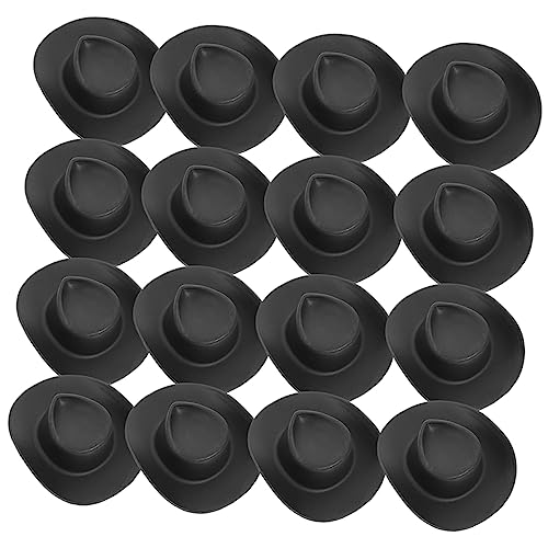 CHICAMPERA 30stücke Mini-cowboyhüte Austauschbare Zierliche Hüte Für Puppen Und Bastelprojekte Für Kreative -Dekorationen Geeignet Für Puppenhäuser Und Kostüme von CHICAMPERA