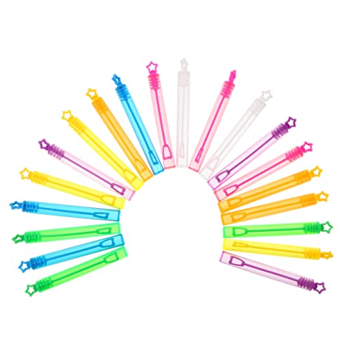 CHICAMPERA 30Stücke Bunte Bubble Zauberstäbe Leere Blasenstäbe aus Hochwertigem für Partys und Feiern Sicher und Langlebig Gemischte Farben von CHICAMPERA