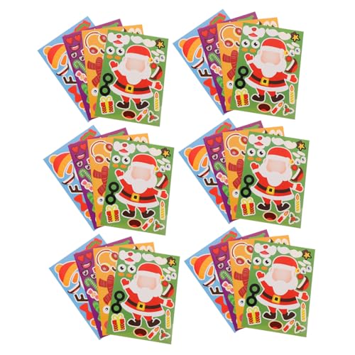 CHICAMPERA 32 Blatt Puzzle-Aufkleber für Kinderspielzeug Puzzle-Weihnachtsaufkleber Cartoon-Weihnachtsaufkleber Weihnachtsspielzeug für Party- -Aufkleber Festival-Aufkleber CHICAMPERA 32 Blatt Puzzle-Aufkleber für Kinderspielzeug Puzzle-Weihnachtsaufkleber Cartoon-Weihnachtsaufkleber Weihnachtsspielzeug für Party- -Aufkleber Festival-Aufkleber von CHICAMPERA