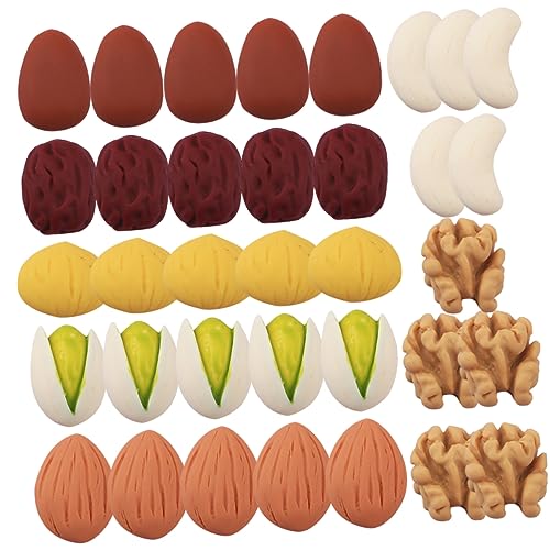CHICAMPERA 35 Stück Nussharzzubehör Essen vorgeben erstellen Spielzeugnahrung Mini-Lebensmittel Mini Küchendekoration Mini Food Model Kit Miniatur-Dinge Plastik CHICAMPERA 35 Stück Nussharzzubehör Essen vorgeben erstellen Spielzeugnahrung Mini-Lebensmittel Mini Küchendekoration Mini Food Model Kit Miniatur-Dinge Plastik von CHICAMPERA