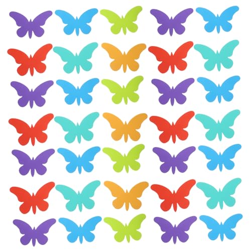 CHICAMPERA 36 Stück Eva Butterfly Sticker schmetterlingsförmige Ausschnitte zum Basteln Pinnwand Dekorationen Schmetterlingsverzierung Schmetterlingsausschnitt Eva bastelt Schmetterling CHICAMPERA 36 Stück Eva Butterfly Sticker schmetterlingsförmige Ausschnitte zum Basteln Pinnwand Dekorationen Schmetterlingsverzierung Schmetterlingsausschnitt Eva bastelt Schmetterling von CHICAMPERA