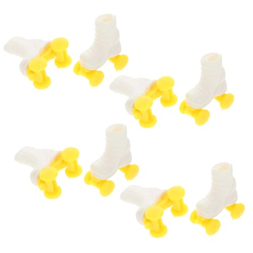 CHICAMPERA 4 Paar Eislaufschuhe, Puppenschuhe Im Maßstab 1:6, Miniatur-Winterstiefel Für Puppen Im Maßstab 1:6, Mini-ski-Skates, Winter-Schneeschuhe, Puppenzubehör Für Winterszenen CHICAMPERA 4 Paar Eislaufschuhe, Puppenschuhe Im Maßstab 1:6, Miniatur-Winterstiefel Für Puppen Im Maßstab 1:6, Mini-ski-Skates, Winter-Schneeschuhe, Puppenzubehör Für Winterszenen von CHICAMPERA