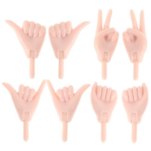CHICAMPERA 4 Paar Miniaturfinger Hände Materialien DIY Duff Brüfung Maiben Minidemingen Dull Abschaft Set Dull Maiblich Hand Materiale CHICAMPERA 4 Paar Miniaturfinger Hände Materialien DIY Duff Brüfung Maiben Minidemingen Dull Abschaft Set Dull Maiblich Hand Materiale von CHICAMPERA