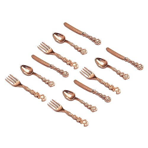 CHICAMPERA 4 Sätze Mini-besteck Mini-puppenhaus-Geschirr Mini-Geschirr-kit Miniaturgeschirr Mini-geschirrdekoration Spielküchenzubehör Mini-küchenutensilien Miniaturbesteck Roségold Legierung CHICAMPERA 4 Sätze Mini-besteck Mini-puppenhaus-Geschirr Mini-Geschirr-kit Miniaturgeschirr Mini-geschirrdekoration Spielküchenzubehör Mini-küchenutensilien Miniaturbesteck Roségold Legierung von CHICAMPERA