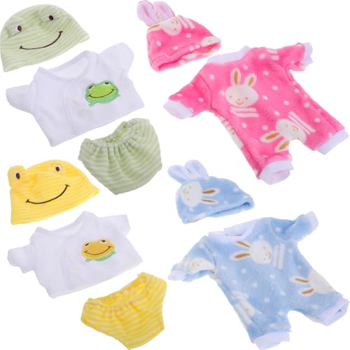 CHICAMPERA 4 Sätze Puppenkleidung Teiliges Outfit mit Niedlichen Tierdesigns für Amerikanische Puppen Geeignet für Große Babypuppen für Kreative Spielstunden CHICAMPERA 4 Sätze Puppenkleidung Teiliges Outfit mit Niedlichen Tierdesigns für Amerikanische Puppen Geeignet für Große Babypuppen für Kreative Spielstunden von CHICAMPERA