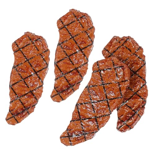 CHICAMPERA 4 Stck. Steakspielzeug gekocht Mini-Steak Requisiten für gefälschte Steaks winzig Simulationssteaks gefälschtes Steak- Essen Steak Probieren Sie Food Steak PVC CHICAMPERA 4 Stck. Steakspielzeug gekocht Mini-Steak Requisiten für gefälschte Steaks winzig Simulationssteaks gefälschtes Steak- Essen Steak Probieren Sie Food Steak PVC von CHICAMPERA