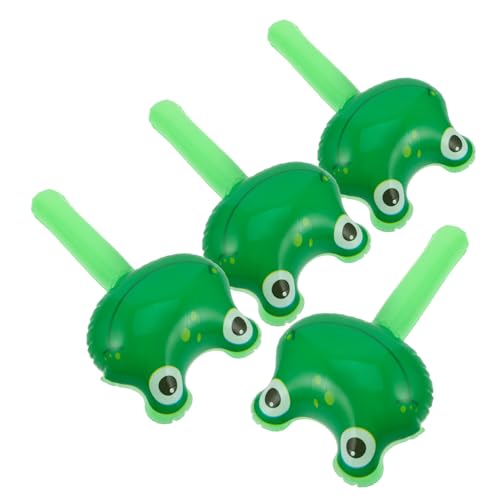 CHICAMPERA 4 Stück Aufblasbarer Kinderhammer aufblasbare Tiere Aufblasbarer Hammer Spiele Frosch Hammer-Stütze Spielzeughämmer für PVC Light Green von CHICAMPERA