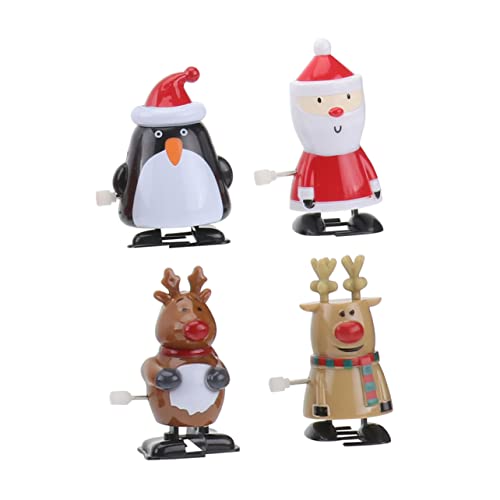 CHICAMPERA 4 Stück Aufzieh Schüttgut Kinderspielzeug Party Weihnachten Weihnachtsdekorationen Kinderschmuck Uhrwerkspielzeug für Uhrwerk für Plastik von CHICAMPERA