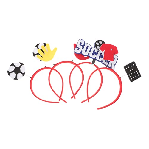 CHICAMPERA 4 Stück Fußball Stirnbänder für Fans Fußball Themen Haarreifen für Partys für Sportwettbewerbe und Besondere Anlässe Leicht und Bequem zu Tragen CHICAMPERA 4 Stück Fußball Stirnbänder für Fans Fußball Themen Haarreifen für Partys für Sportwettbewerbe und Besondere Anlässe Leicht und Bequem zu Tragen von CHICAMPERA