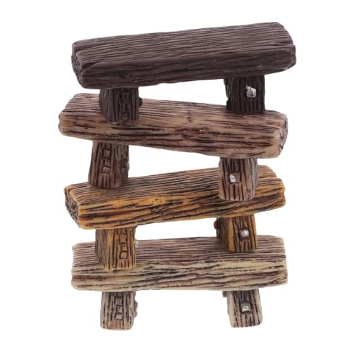 CHICAMPERA 4 Stück Hocker Ornamente Bank Möbel Stühle Mini Hocker Modell Miniatur Hocker Puppenhaus Zubehör Kleiner Hocker Für Die Gartenarbeit Puppenhaus Hocker Modell von CHICAMPERA