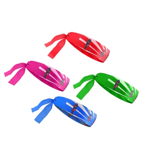 CHICAMPERA 4 Stück Japanisches Karate-stirnband, Kinder-karate-stirnbänder, Karate-stirnbänder, Japanische Sushi-chef-bandana-kopfbedeckung Für Karate-sport Und Küche, Kochen, von CHICAMPERA