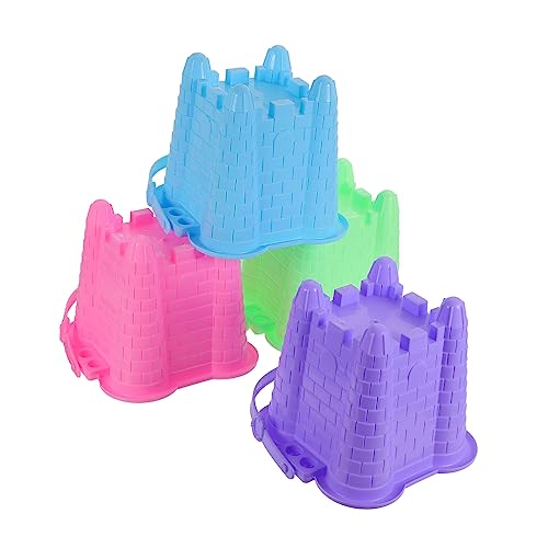 CHICAMPERA 4 Stück Kinderspielzeugschloss Barrel Sandburgform Beach Sandformen Für Den Strand Sandburg-Eimer Eimer Für Sandburgen Plastik CHICAMPERA 4 Stück Kinderspielzeugschloss Barrel Sandburgform Beach Sandformen Für Den Strand Sandburg-Eimer Eimer Für Sandburgen Plastik von CHICAMPERA