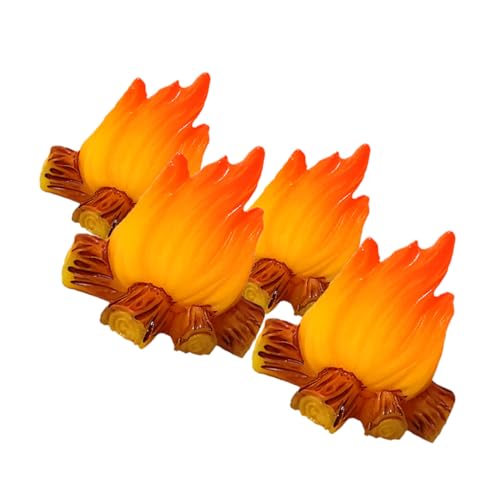 CHICAMPERA 4 Stück Lagerfeuerdekoration Flamme Grube Fackel Puppenhaus Dekoration Mikro Landschaft Deko Partyzubehör für Lagerfeuer Mini-Feuerdekoration Harz CHICAMPERA 4 Stück Lagerfeuerdekoration Flamme Grube Fackel Puppenhaus Dekoration Mikro Landschaft Deko Partyzubehör für Lagerfeuer Mini-Feuerdekoration Harz von CHICAMPERA