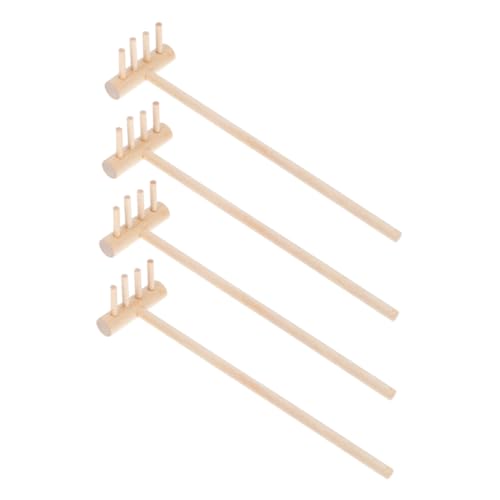 CHICAMPERA 4 Stück Mini-holzrechen Und Sandrechen Tisch Rakes Schnecke Mini-rechen Kleiner Rechen Sandkastenrechen Khaki CHICAMPERA 4 Stück Mini-holzrechen Und Sandrechen Tisch Rakes Schnecke Mini-rechen Kleiner Rechen Sandkastenrechen Khaki von CHICAMPERA