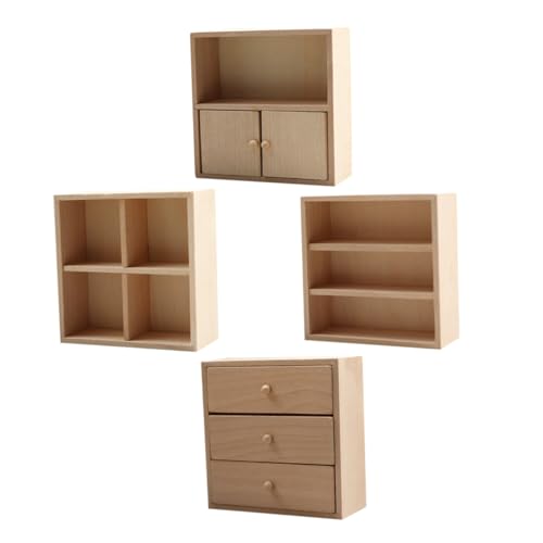 CHICAMPERA 4 Stück Miniaturmöbel Set aus Holz Teiliges DIY Puppenhaus Zubehör für Küche und Schlafzimmer Realistische Möbelstücke aus Solidem Holz Kreative Bastelaktivität für Ganze Familie CHICAMPERA 4 Stück Miniaturmöbel Set aus Holz Teiliges DIY Puppenhaus Zubehör für Küche und Schlafzimmer Realistische Möbelstücke aus Solidem Holz Kreative Bastelaktivität für Ganze Familie von CHICAMPERA