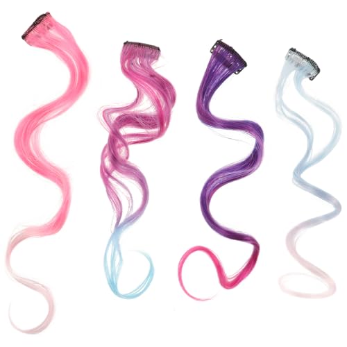 CHICAMPERA 4 Stück Puppe Perücke puppenhaar perücken Perücke für Puppe Puppendekore Perücke zum Basteln Perücke Dekorationen Hochtemperaturdraht von CHICAMPERA