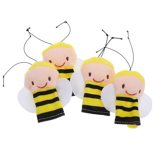 CHICAMPERA 4 Stück Teiliges Fingerpuppen für Weiche Plüsch Bienen Spielzeuge für Interaktives Geschichtenerzählen und Rollenspiele für Kleinkinder und Familienunterhaltung CHICAMPERA 4 Stück Teiliges Fingerpuppen für Weiche Plüsch Bienen Spielzeuge für Interaktives Geschichtenerzählen und Rollenspiele für Kleinkinder und Familienunterhaltung von CHICAMPERA