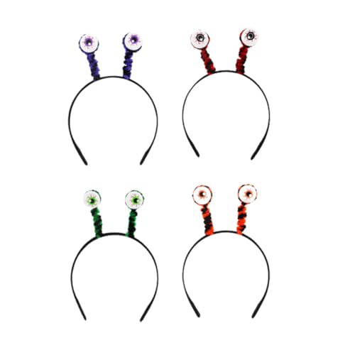 CHICAMPERA 4 Stück Teiliges Halloween Haarreif mit Roten Blutädern Grün Orange Rot Gruselige Augen Designs Cosplay Party Haarbänder für Halloween Kostümfest CHICAMPERA 4 Stück Teiliges Halloween Haarreif mit Roten Blutädern Grün Orange Rot Gruselige Augen Designs Cosplay Party Haarbänder für Halloween Kostümfest von CHICAMPERA