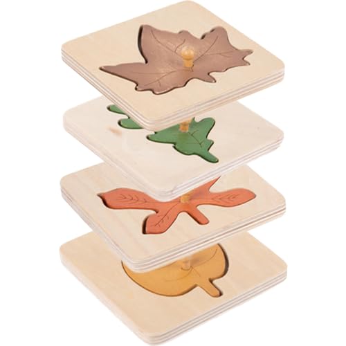 CHICAMPERA 4 Stück Teiliges Holzpuzzle für Montessori Lernspielzeug Kognitiven Fähigkeiten Form und Farbenlernen für Kleinkinder Sichere Holzmaterialien für Langanhaltenden Spielspaß CHICAMPERA 4 Stück Teiliges Holzpuzzle für Montessori Lernspielzeug Kognitiven Fähigkeiten Form und Farbenlernen für Kleinkinder Sichere Holzmaterialien für Langanhaltenden Spielspaß von CHICAMPERA