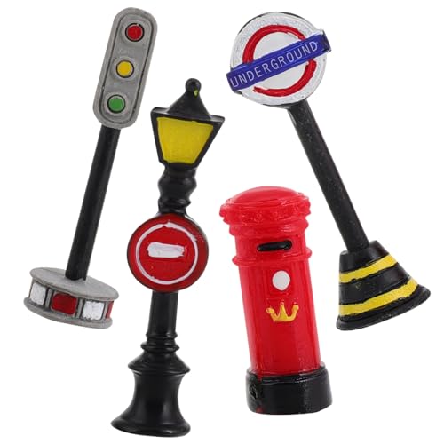 CHICAMPERA 4 Stück Teiliges Miniatur Straßenlampen für Puppenhaus und Sandtisch Dekorationselemente für Mikro Landschaften Straßenlaterne und Briefkasten Langlebige Harzmaterialien für CHICAMPERA 4 Stück Teiliges Miniatur Straßenlampen für Puppenhaus und Sandtisch Dekorationselemente für Mikro Landschaften Straßenlaterne und Briefkasten Langlebige Harzmaterialien für von CHICAMPERA