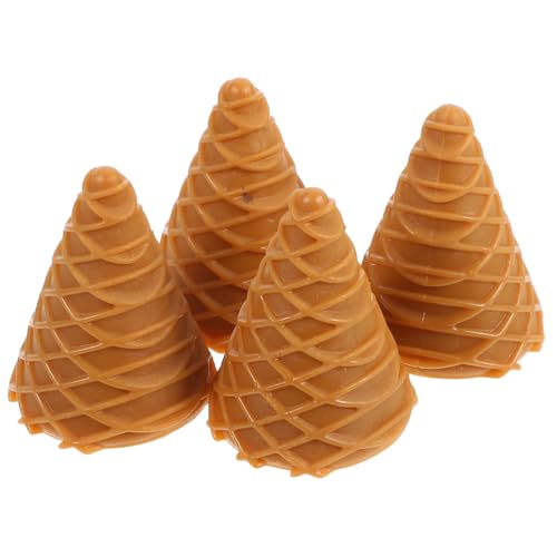 CHICAMPERA 4 Stück Teiliges Set Realistischer Künstlicher Eiswaffeln Mini DIY Eiskegel für Rollenspiele und Kinderküche für Kreative Aktivitäten und Sommerdekorationen CHICAMPERA 4 Stück Teiliges Set Realistischer Künstlicher Eiswaffeln Mini DIY Eiskegel für Rollenspiele und Kinderküche für Kreative Aktivitäten und Sommerdekorationen von CHICAMPERA